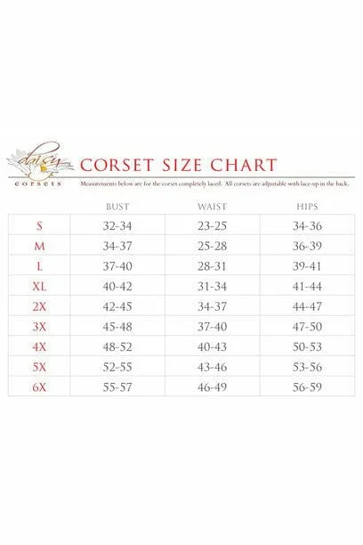 Deluxe Four Piece Sequin Devil Corset Costume