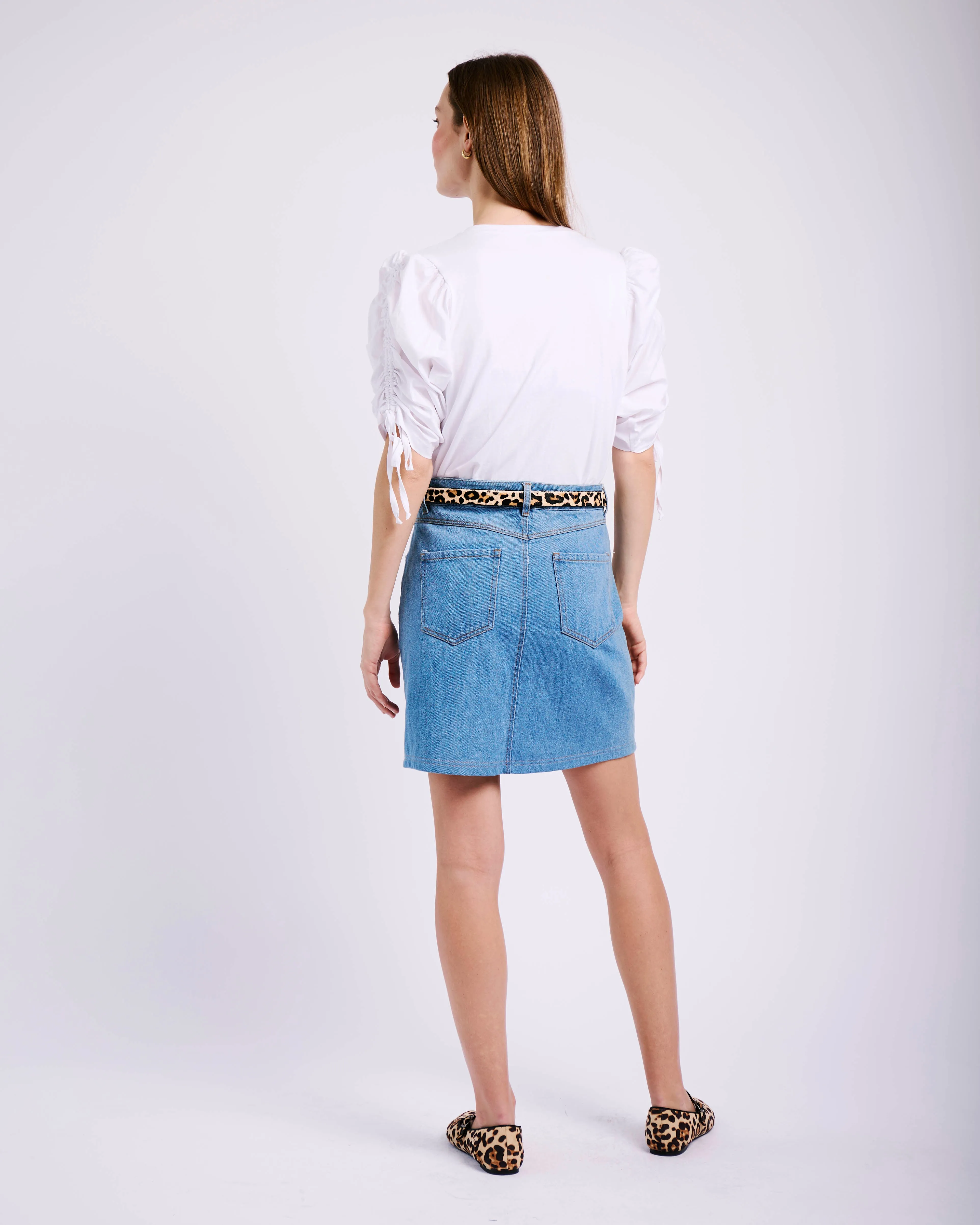 Denim Blue Short Skirt