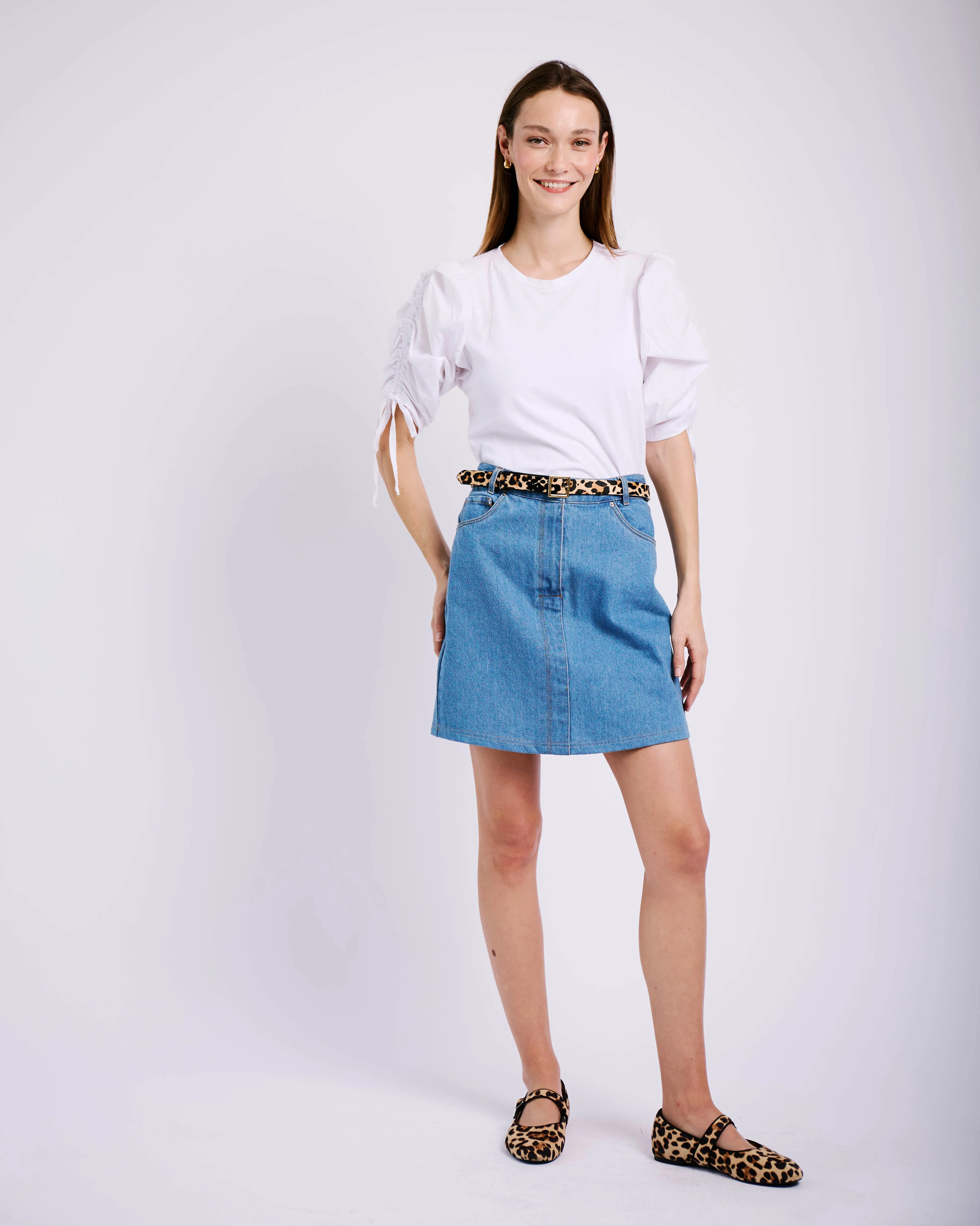 Denim Blue Short Skirt