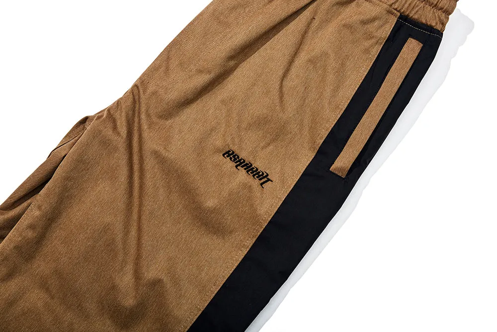 DENIM LINE TRACK PANTS BROWN