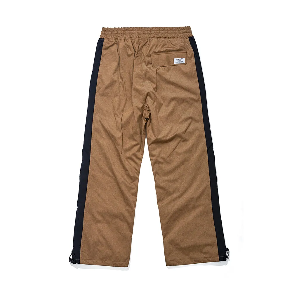 DENIM LINE TRACK PANTS BROWN