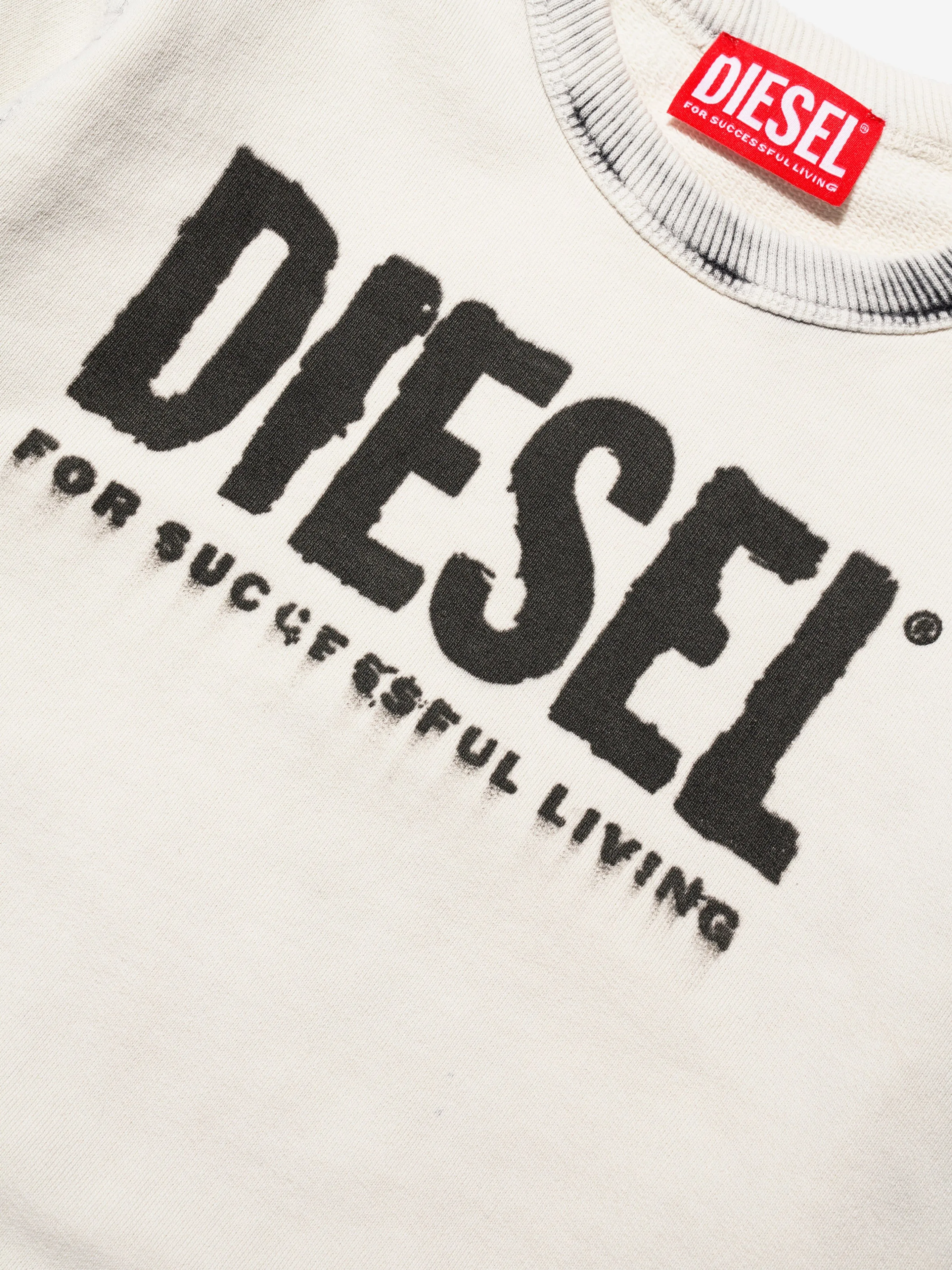 Diesel Boys Logo Sweatshirt in Grey