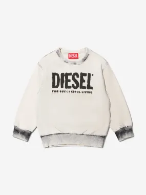 Diesel Boys Logo Sweatshirt in Grey