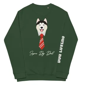 Dog Dad, sustainable raglan sweatshirt