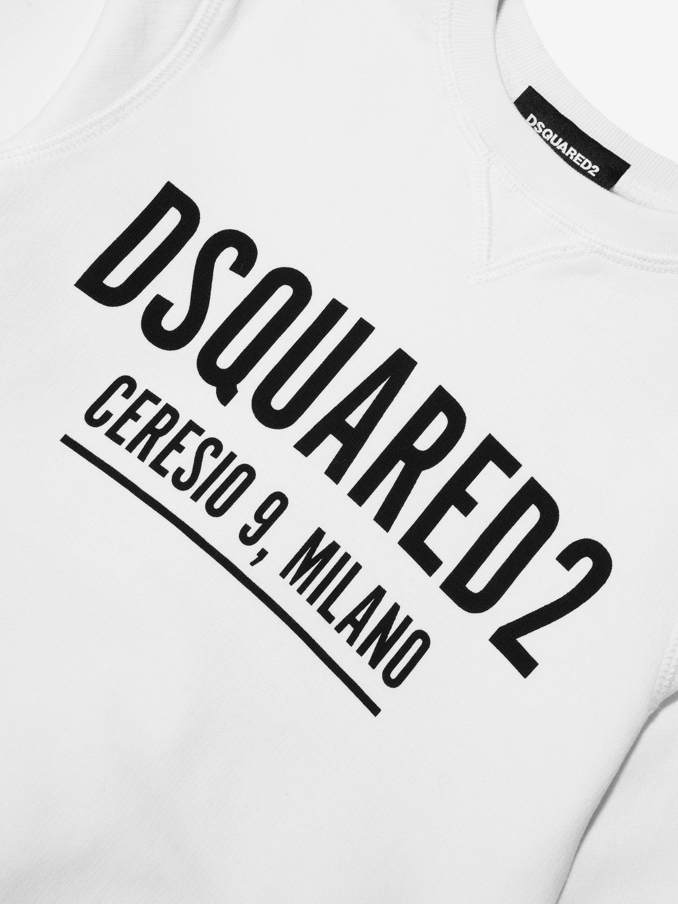 Dsquared2 Kids Logo Sweatshirt In White