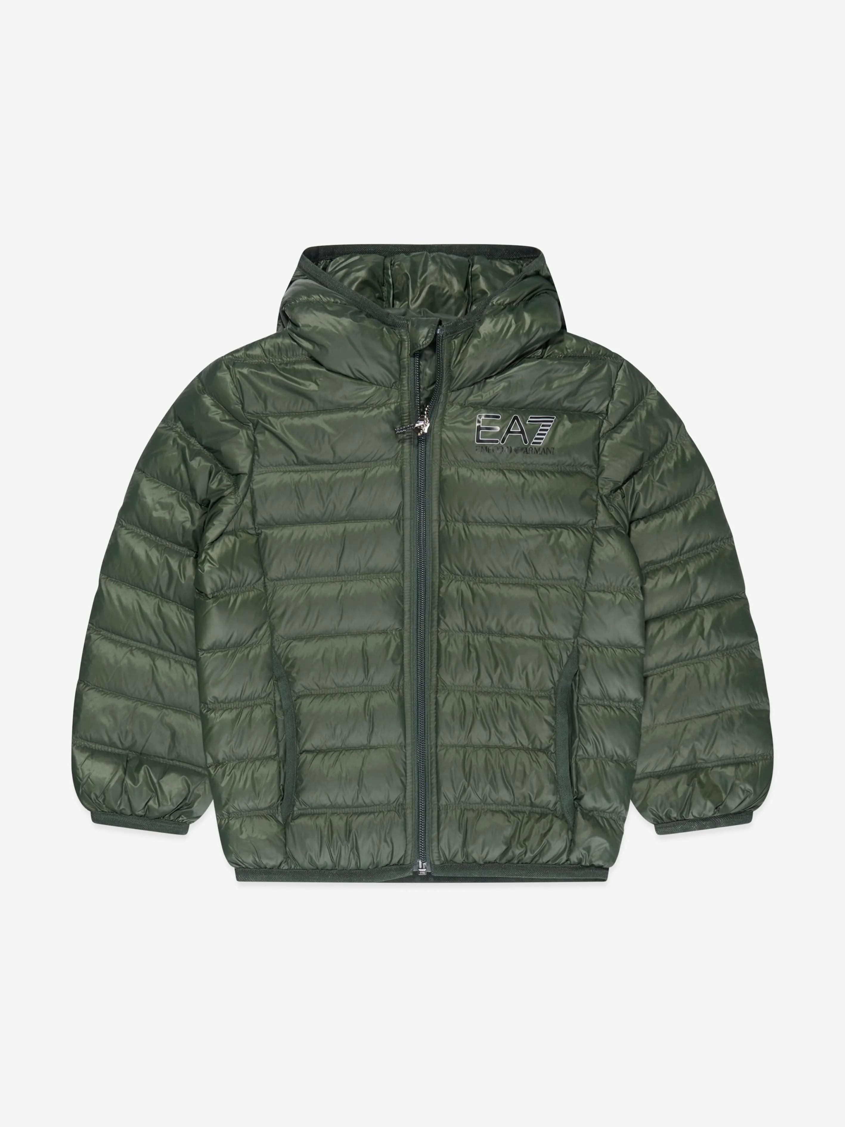 EA7 Emporio Armani Boys Down Padded Puffer Jacket in Green