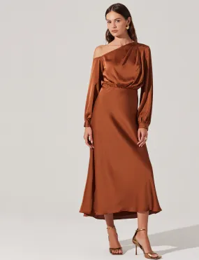 Elwood Off Shoulder Dress, Copper