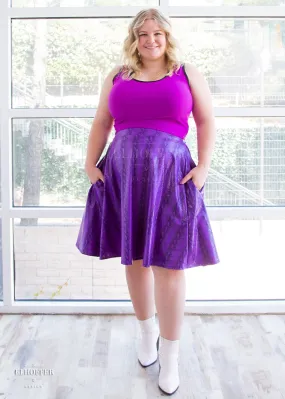 Essential Julie Skirt - Croki Purple