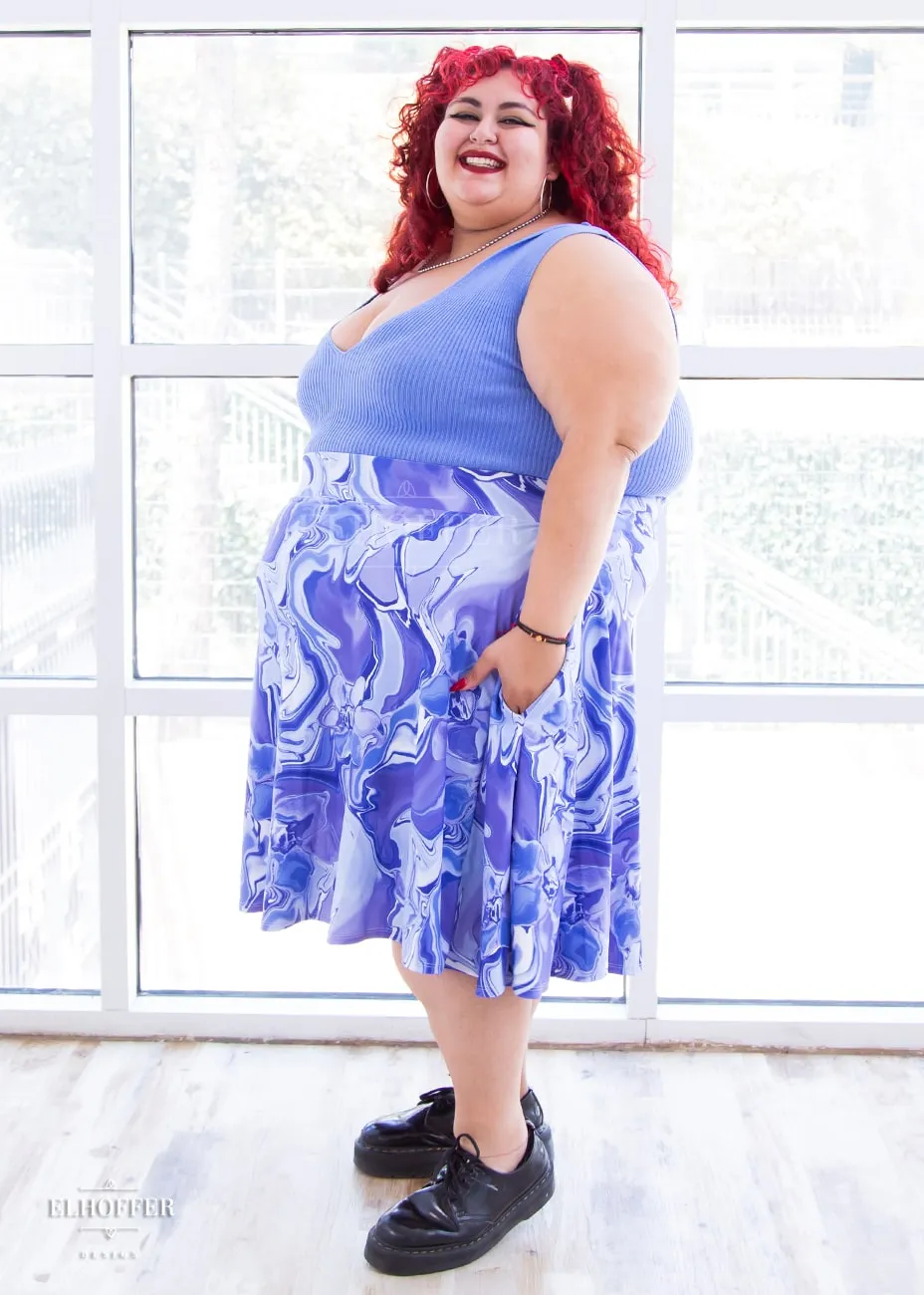 Essential Julie Skirt - Periwinkle Marble