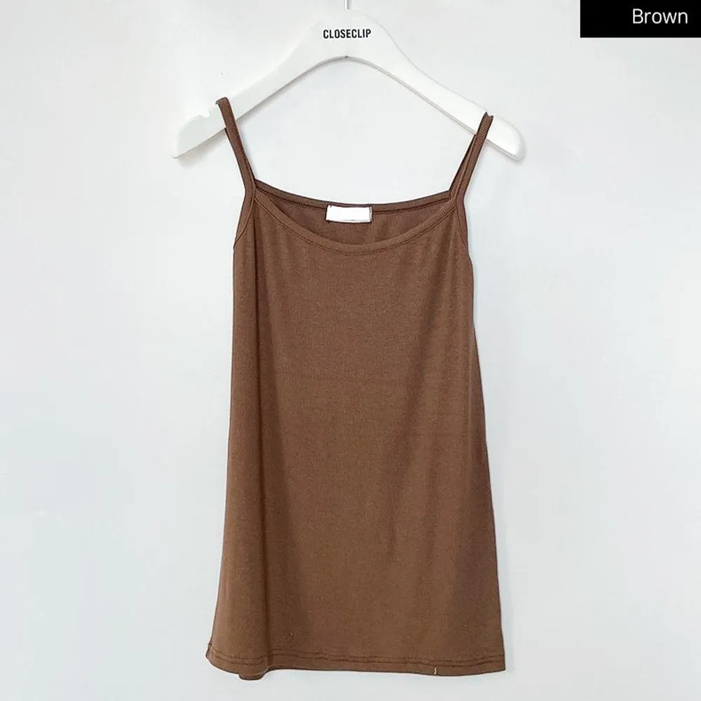 Essential Ribbed Cami Sleeveless Top F23