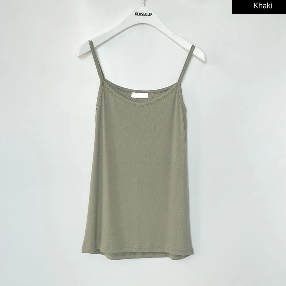 Essential Ribbed Cami Sleeveless Top F23