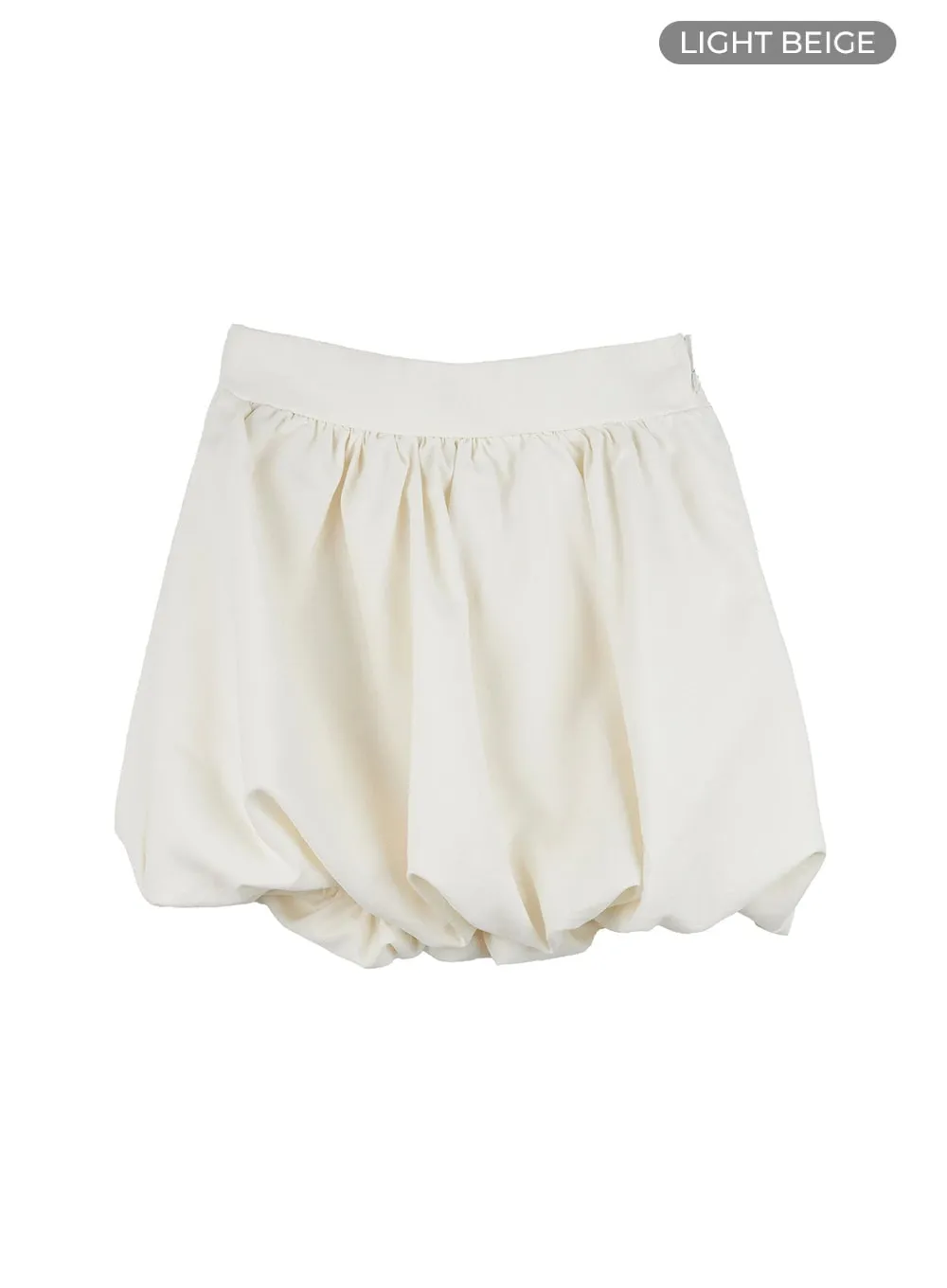 Essential Solid Polyester Mini Skirt OS411