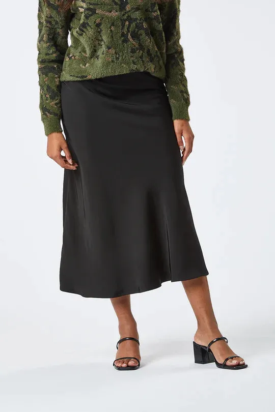 EVELYN MIDI SKIRT (BLACK)