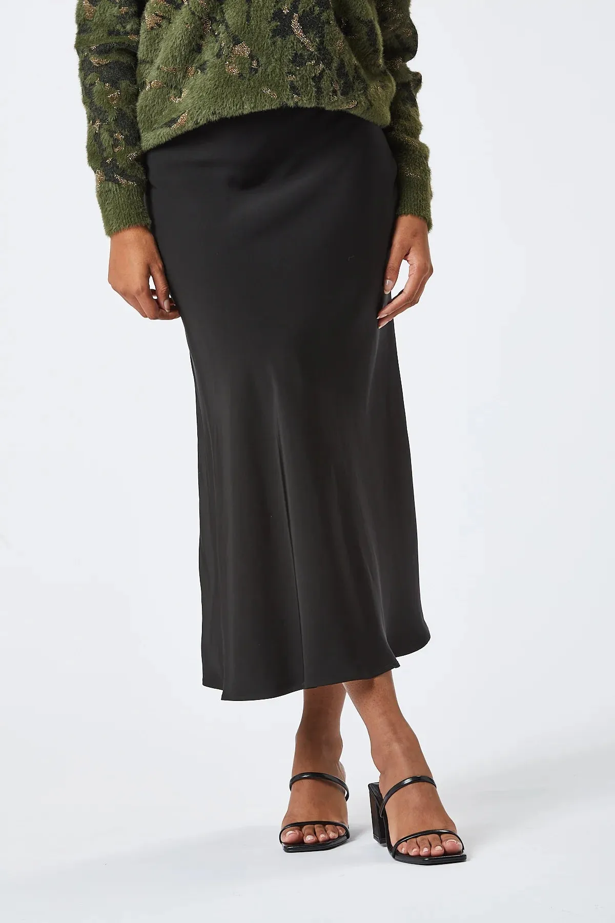 EVELYN MIDI SKIRT (BLACK)