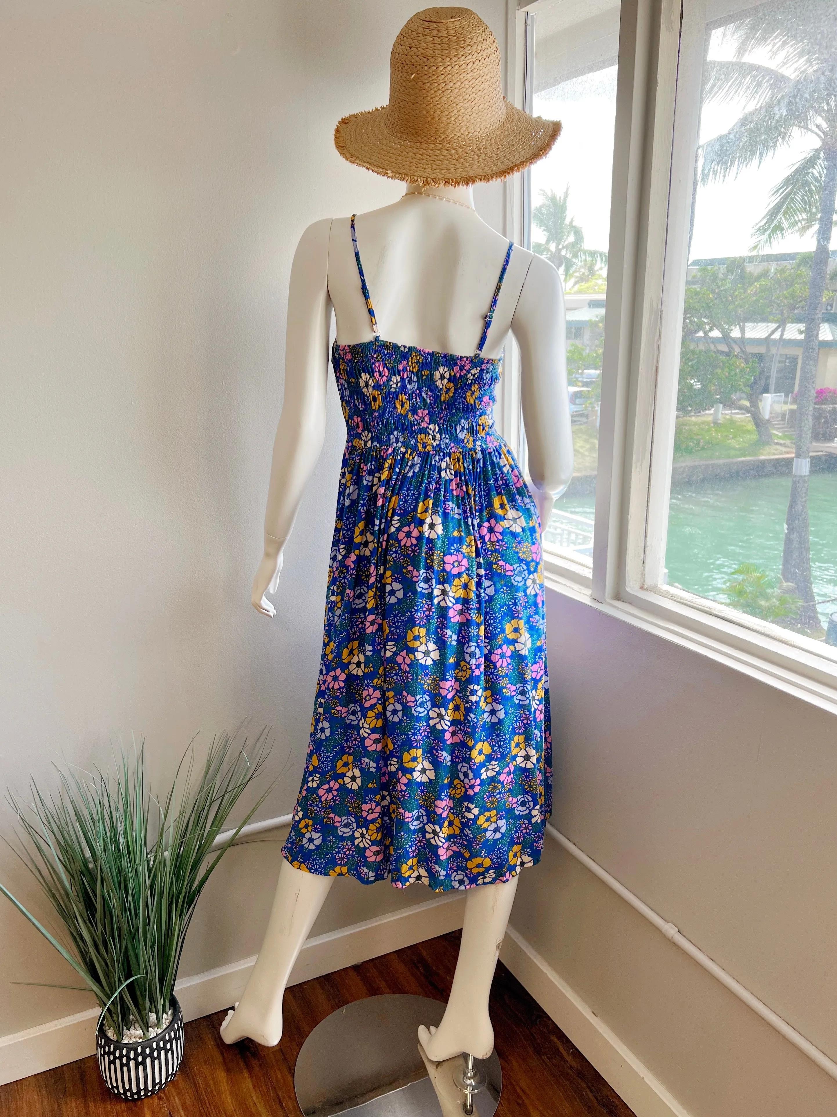 Floral Smocked Midi Dress (FINAL SALE)