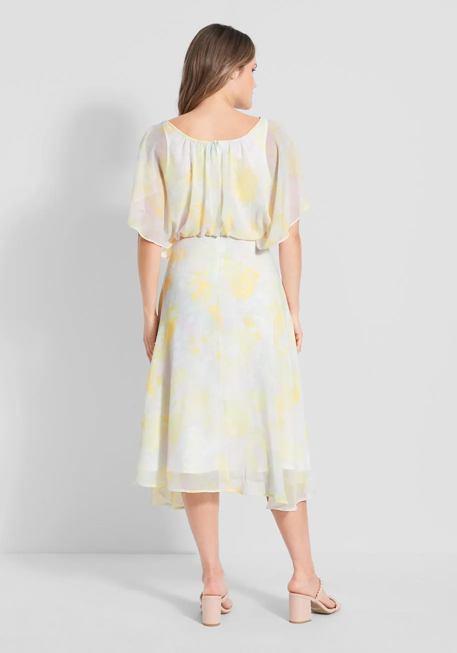 Flutter of Flattery Midi Dress