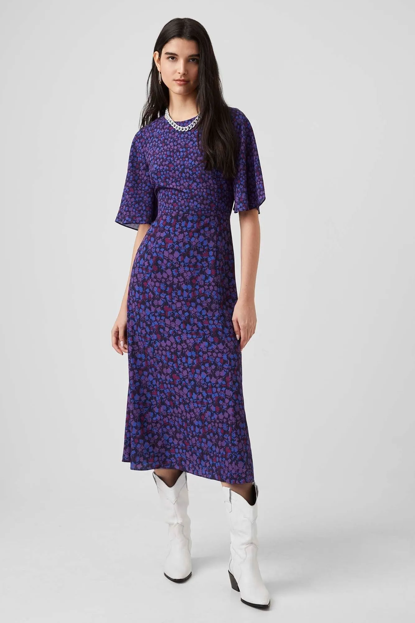 French Connection BETHANIE VERONA MIDI DRESS 71RNQ