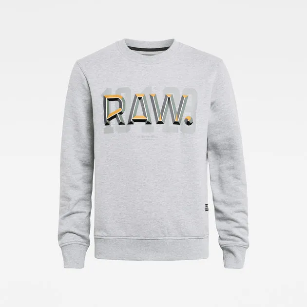 G-STAR: RAW DOT LOGO SWEATSHIRT