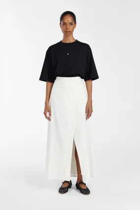 GEMMA OFF WHITE MIDI SKIRT