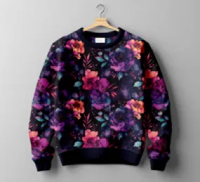 Gifts Galore Midnight Garden - Kids Crew Neck Sweatshirt