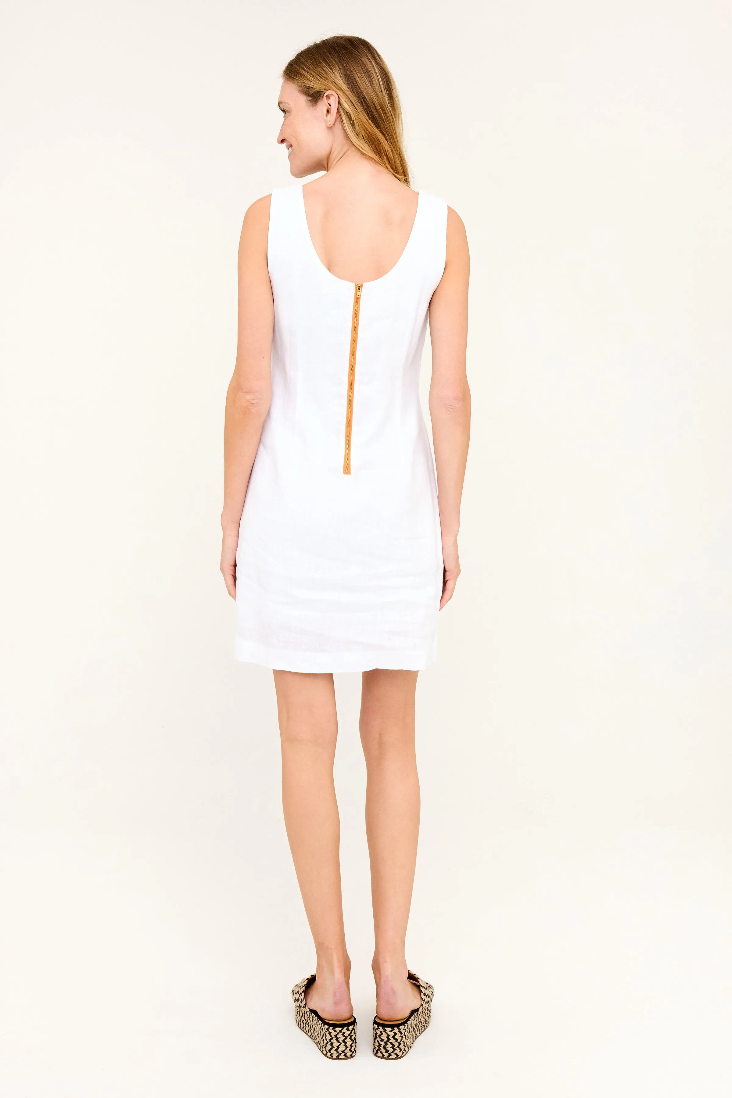 Ginnie Shift Dress- White