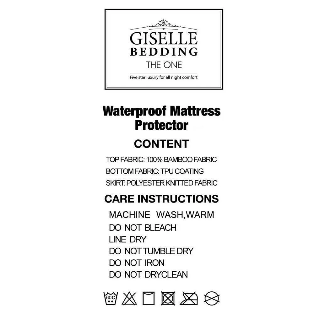 Giselle Bedding Giselle Bedding Bamboo Mattress Protector Queen