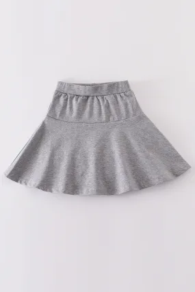 Gray basic skort