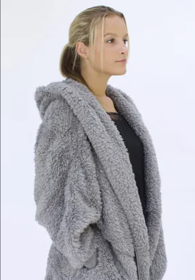 Gray Fleece Wrap