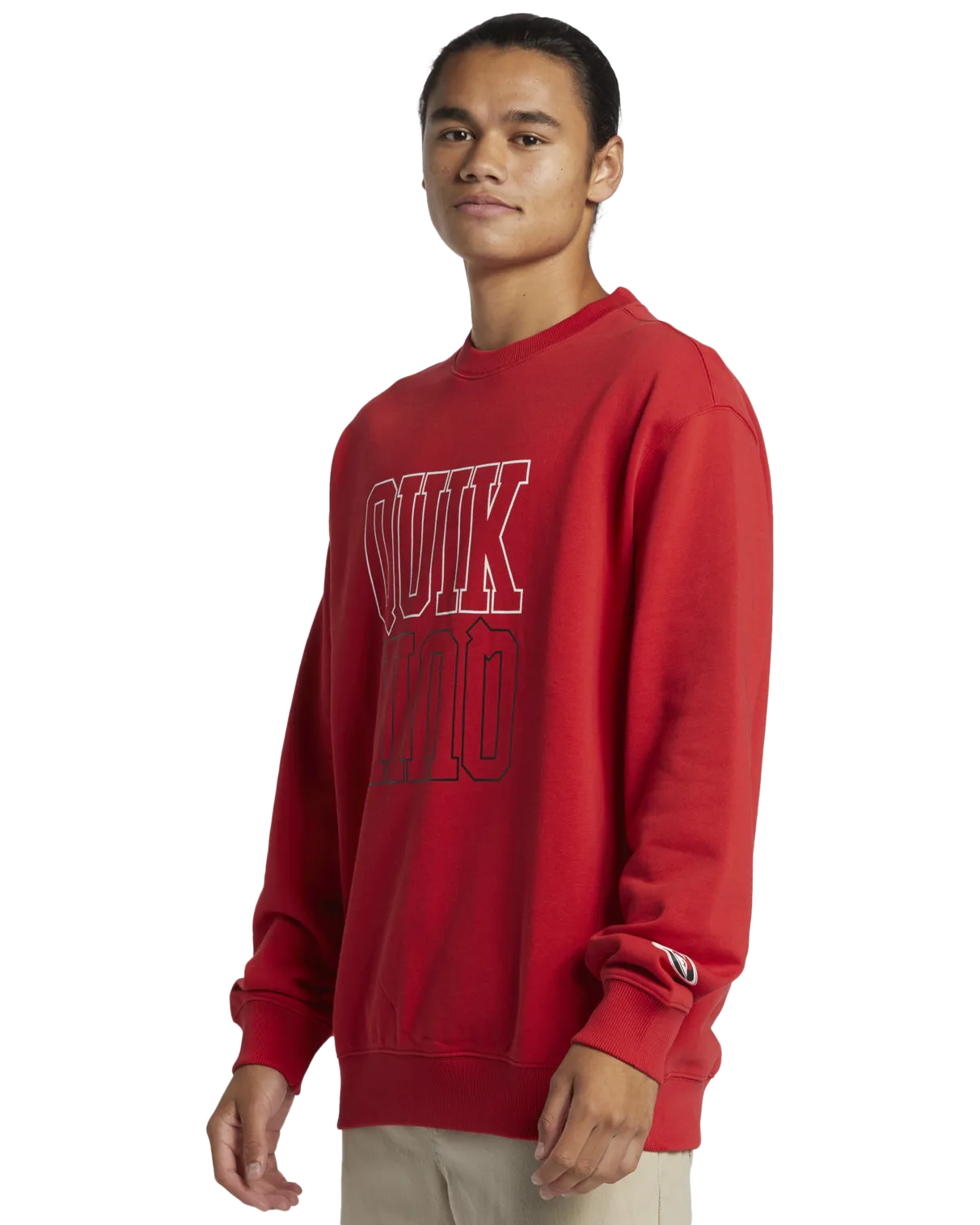 Griffin Crew Sweatshirt in Salsa