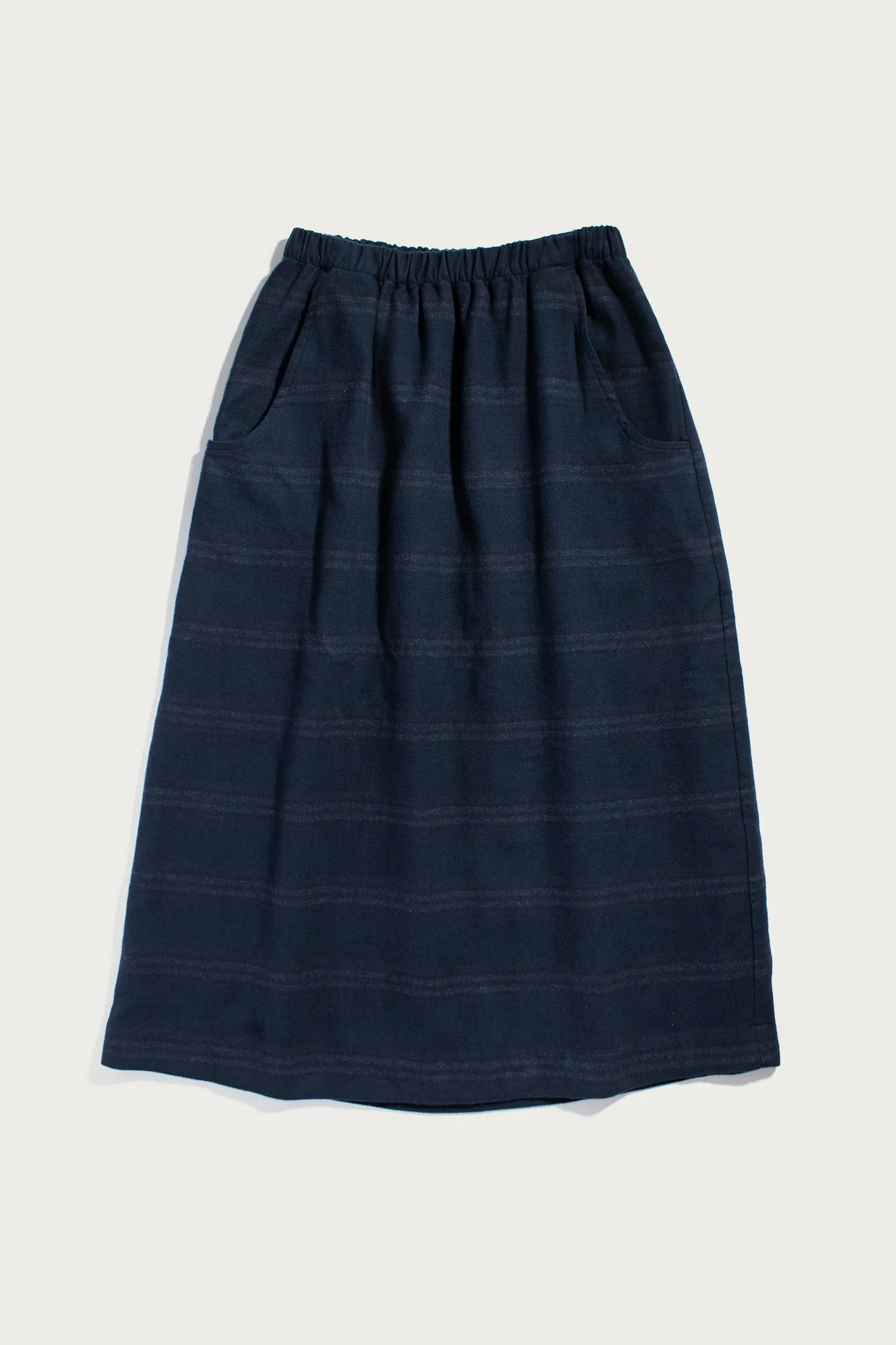 Hadley Skirt / Navy Blanket Stripe