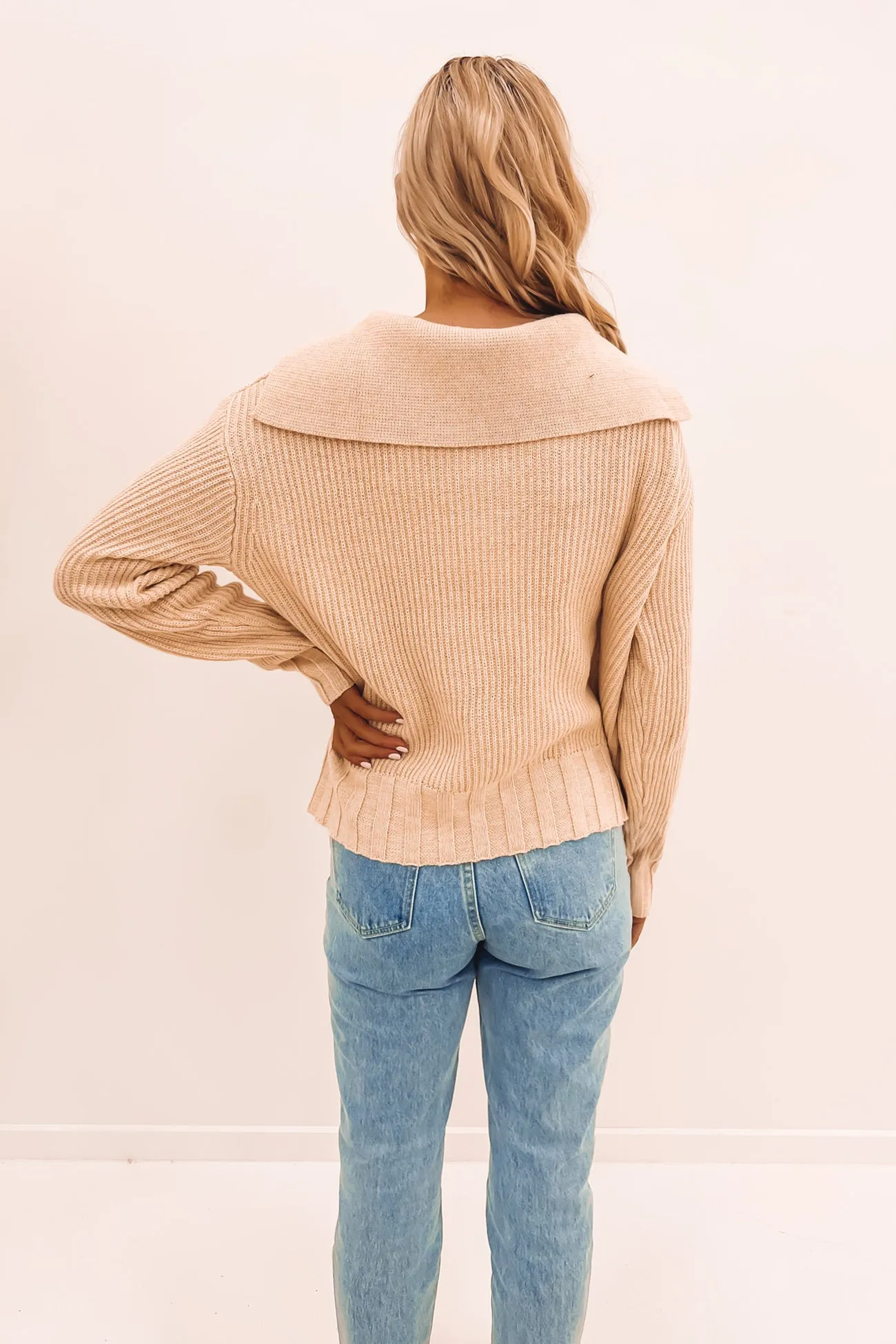 Heather Knit Beige