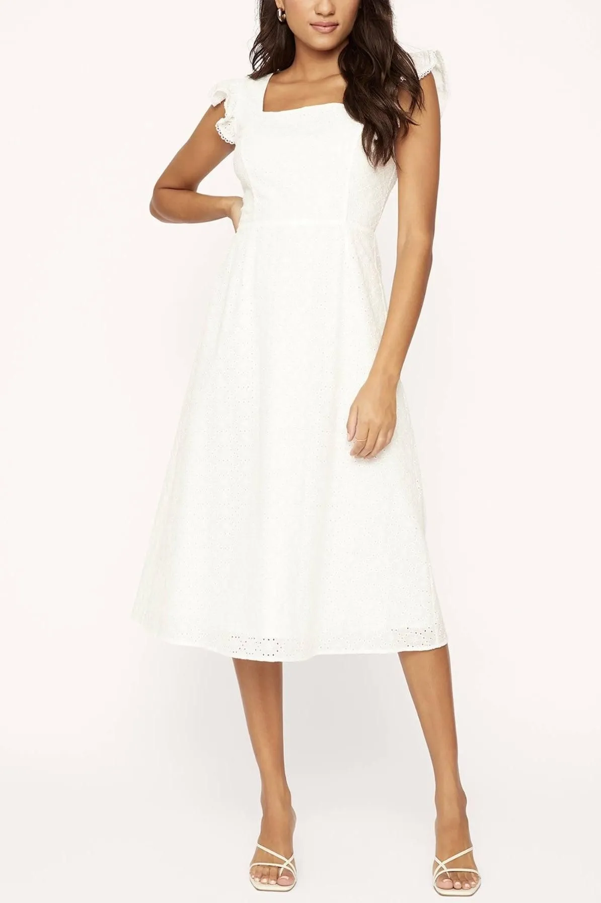 Hoku Hawaii White Midi Dress