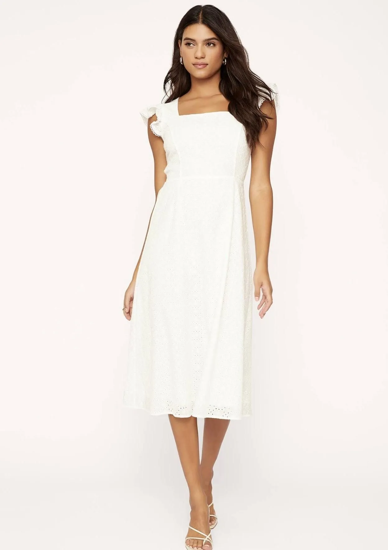 Hoku Hawaii White Midi Dress