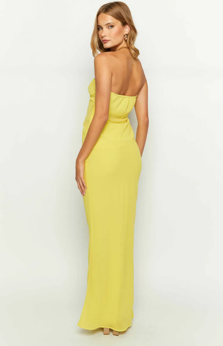 Jacqulin Yellow Maxi Skirt