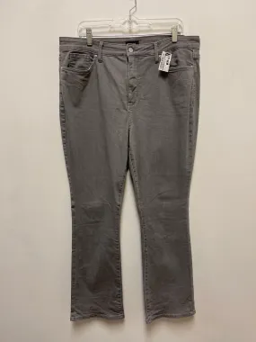 Jeans Boot Cut By Not Your Daughters Jeans In Grey Denim, Size: 16