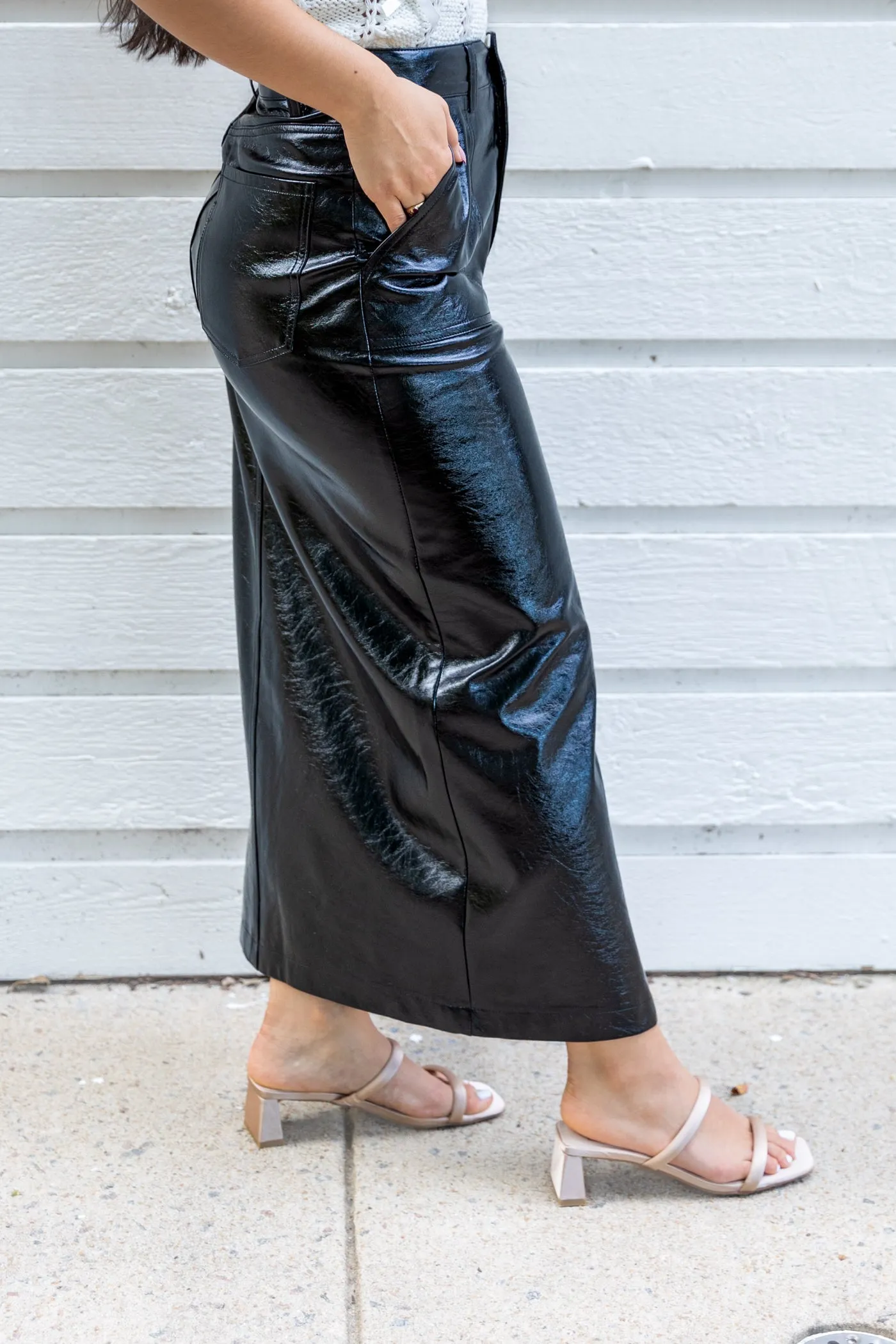 JESSICA LEATHER SKIRT