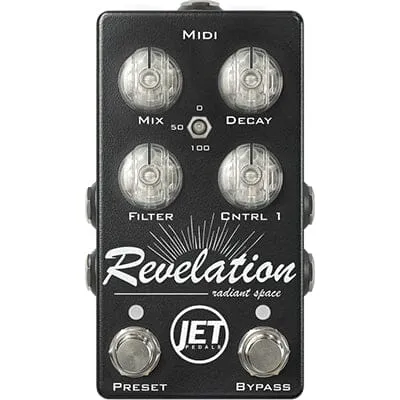 JET PEDALS Revelation Reverb V3 - Black w/ Midi