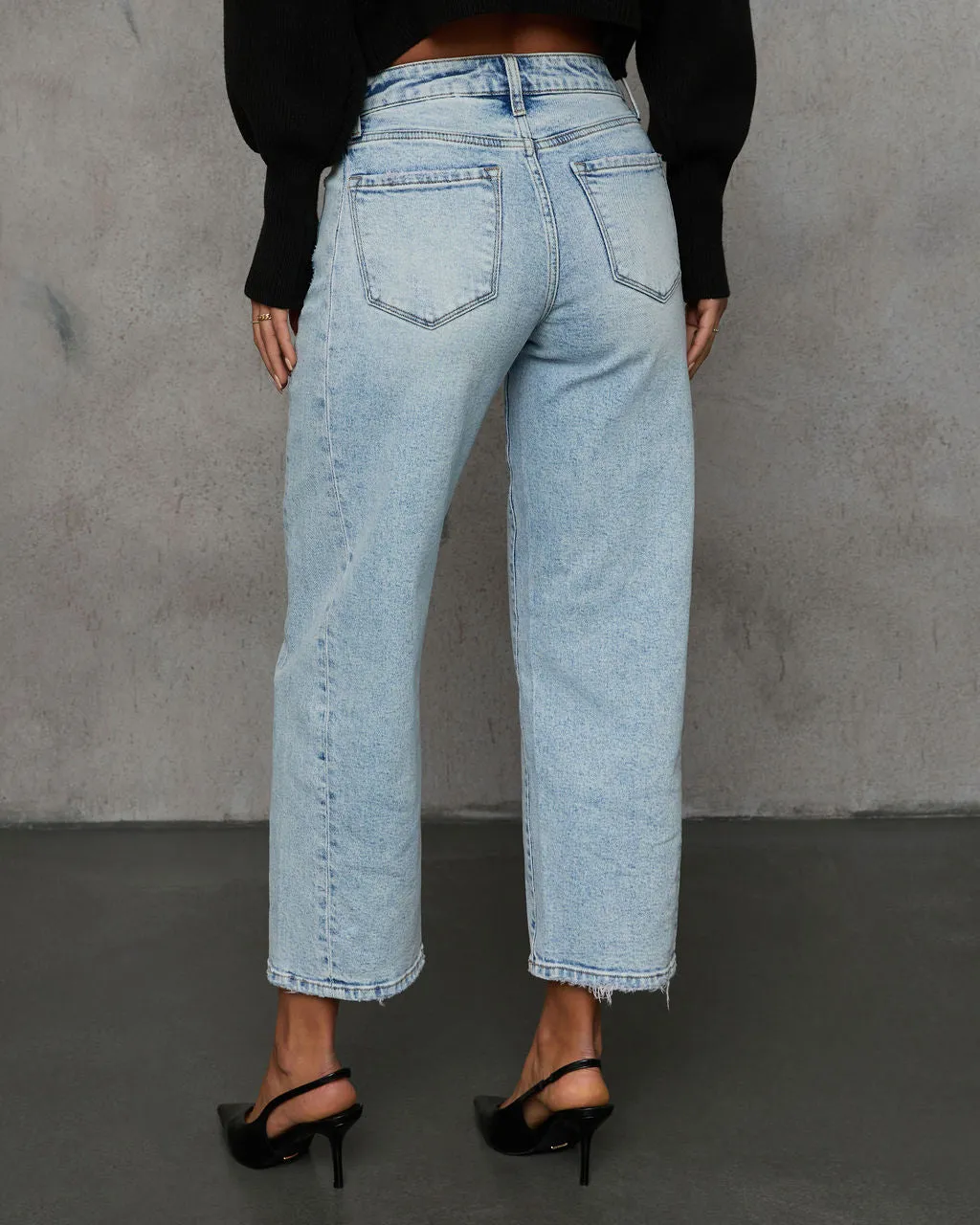 Jetty High Rise Clean Barrel Jeans