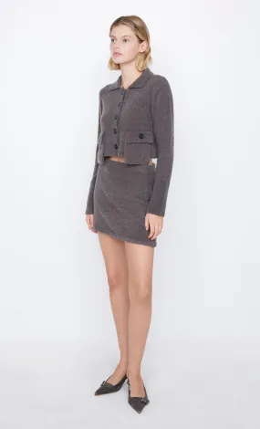 JOSIE MINI SKIRT - CHARCOAL