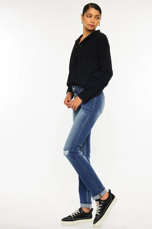 KENNIE MID RISE SKINNY STRAIGHT (FINAL SALE)