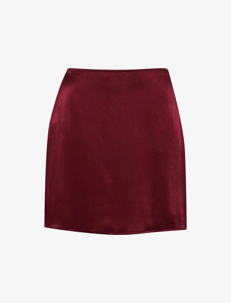 Kerrigan Mini Skirt | Merlot