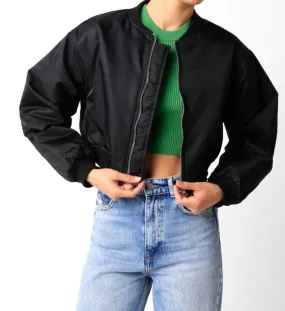 Khlo Bomber Jacket in Black