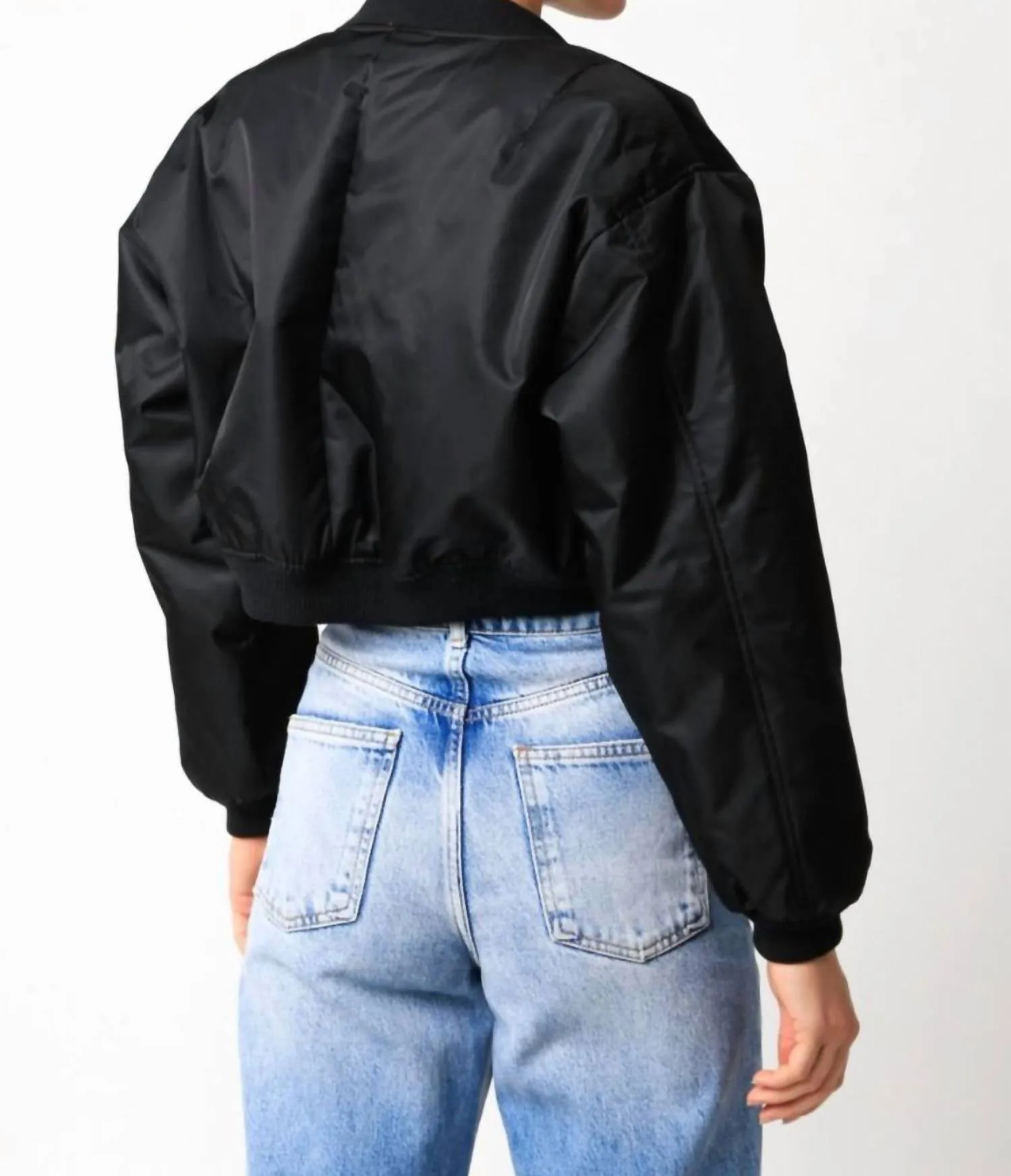 Khlo Bomber Jacket in Black