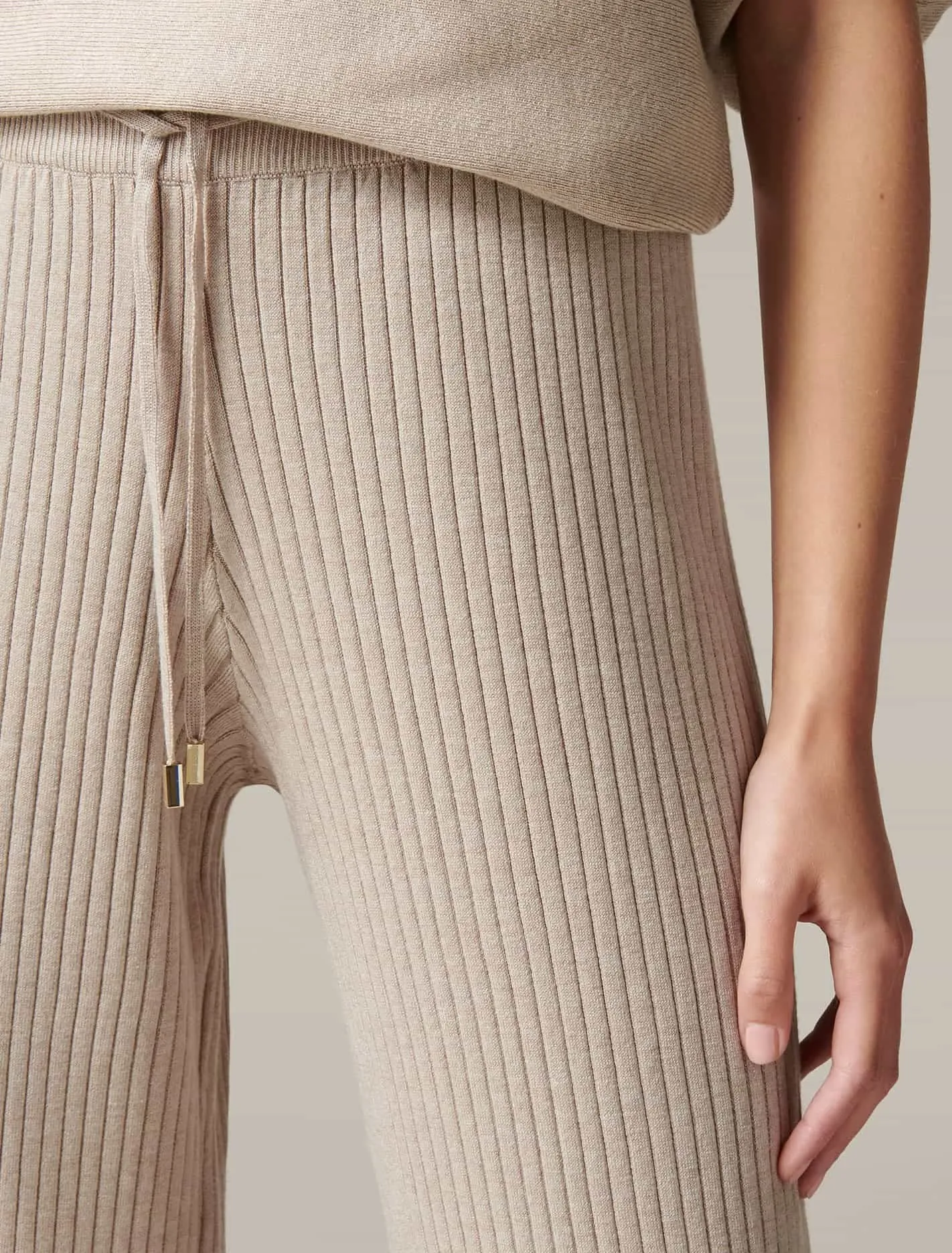 Lara Loungewear Wide Leg Knit Pant