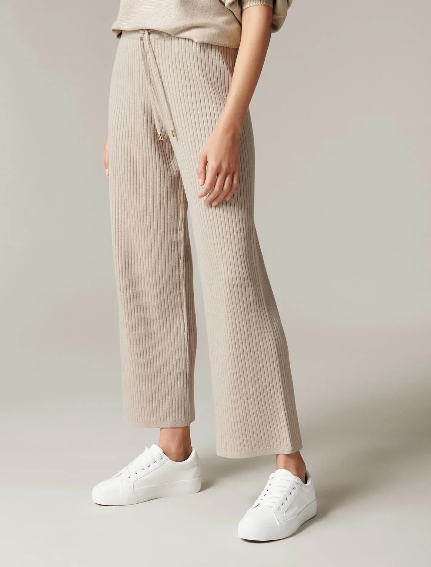 Lara Loungewear Wide Leg Knit Pant