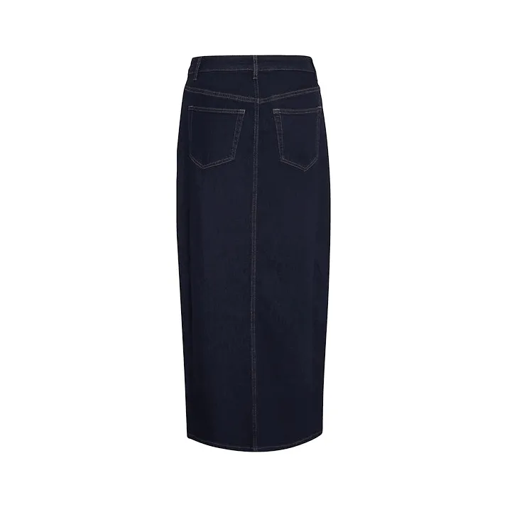 LaraMW Denim 115 Skirt Dark Blue