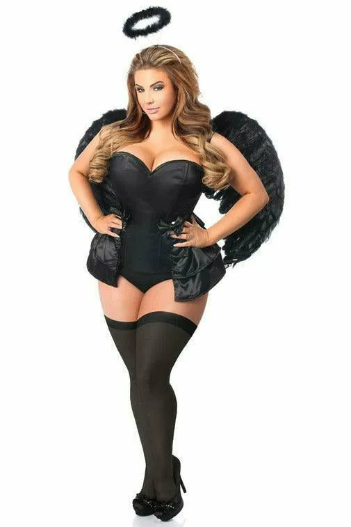 Lavish 4 PC Angel of Darkness Corset Costume