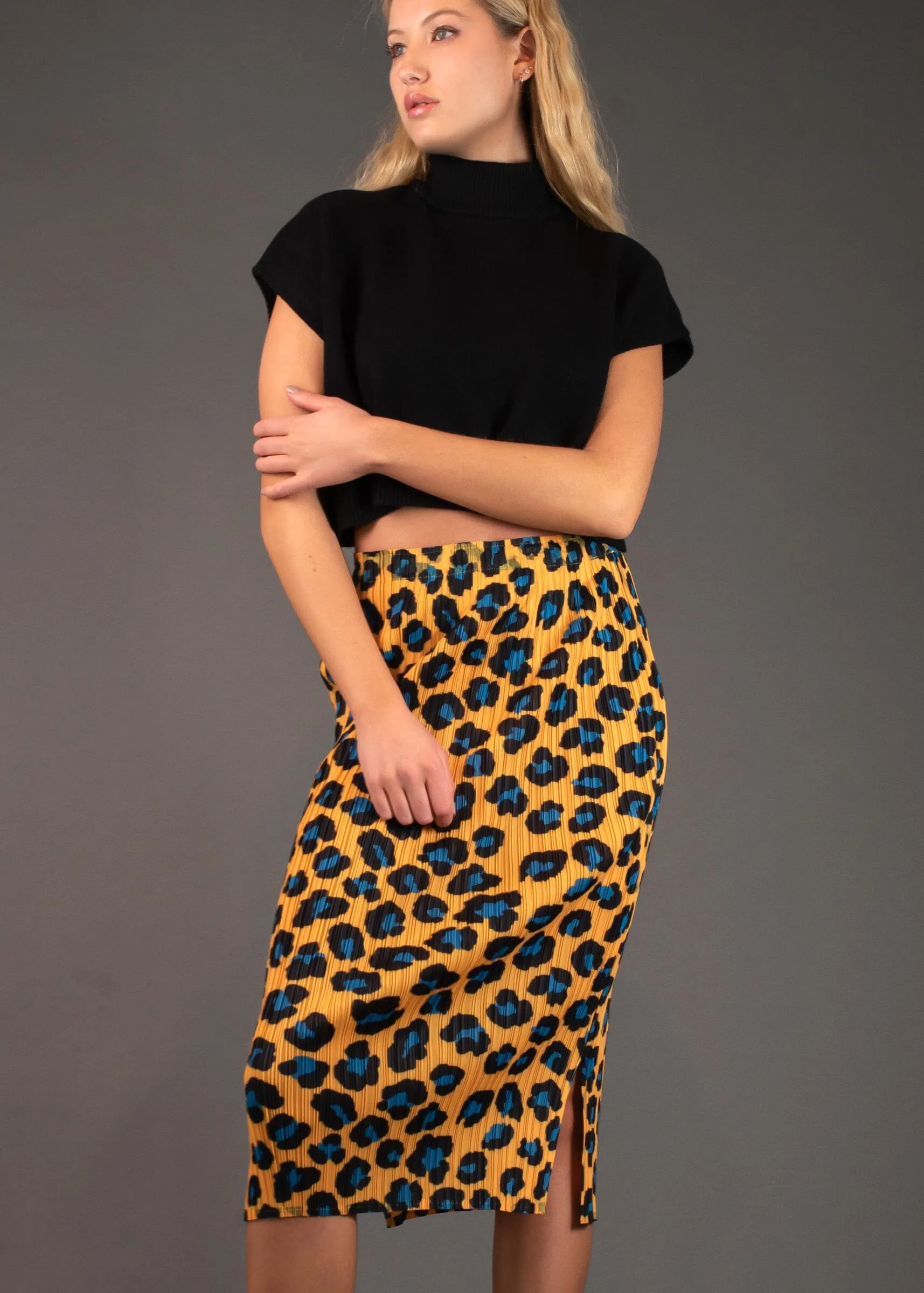 Leopard Print Tube Skirt