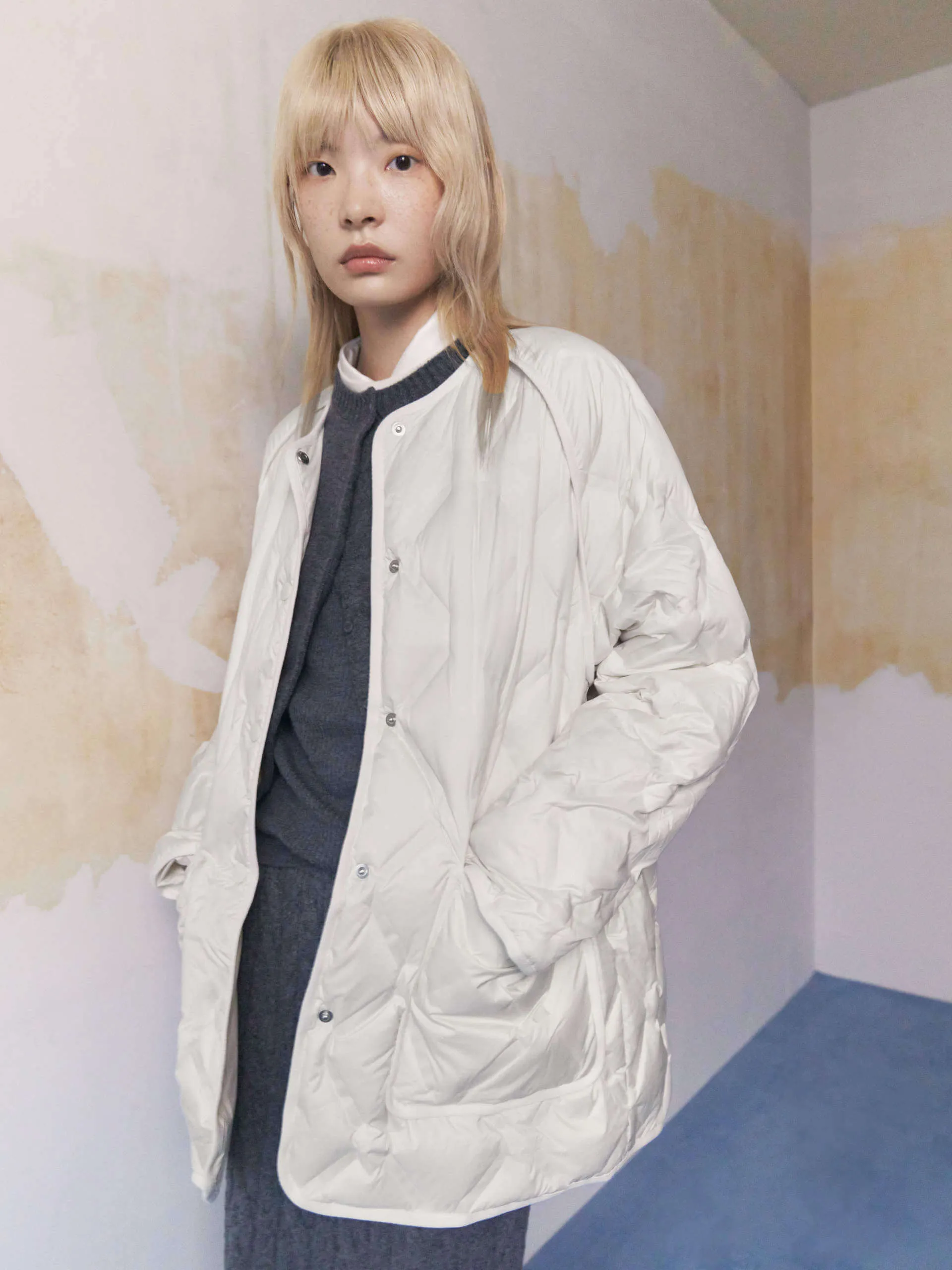 Lightweight Midi Down Jacket