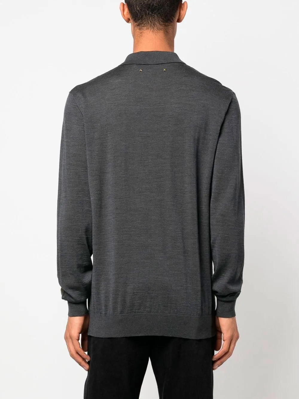 Logo-patch wool jumper